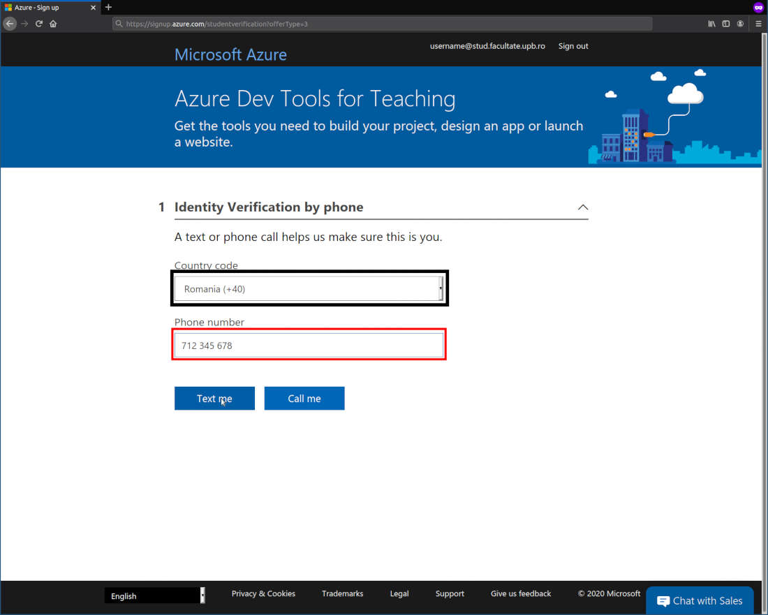 Verificare identitate pas 1