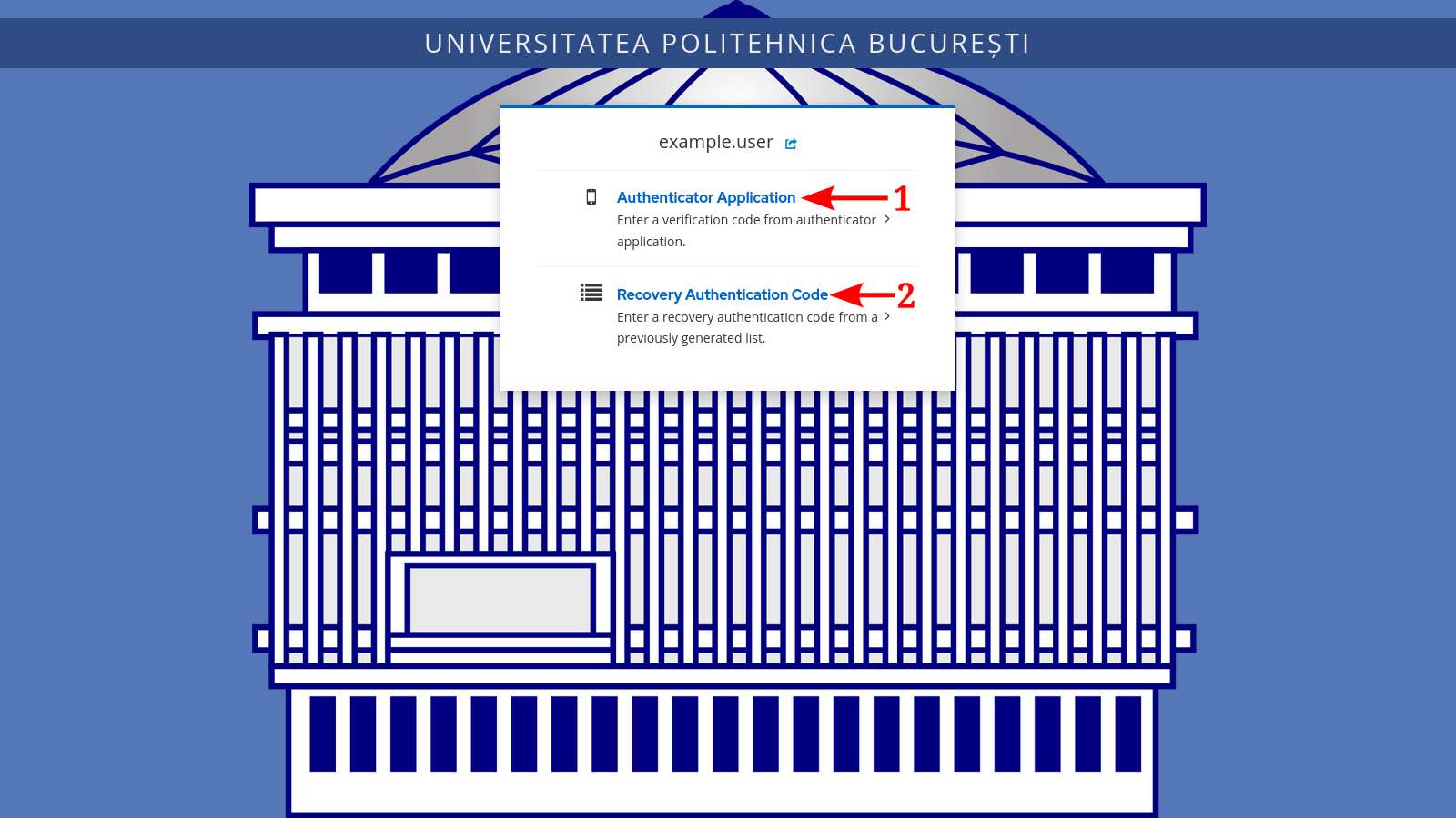 Alegerea mecanismelor alternative de autentificare în doi pași