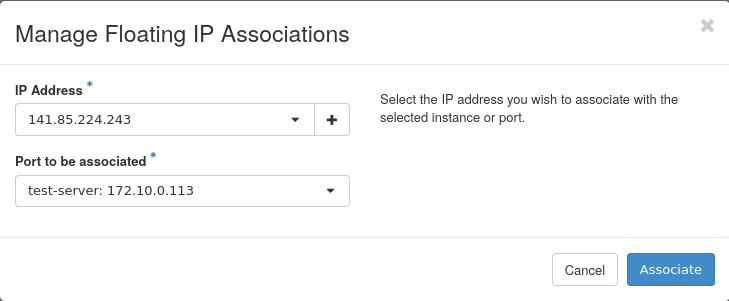 OpenStack Public IP Validation
